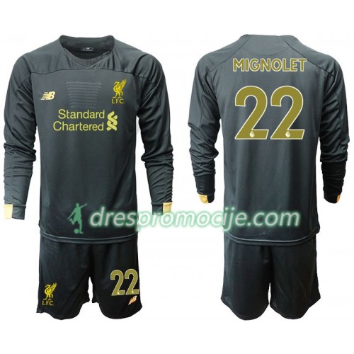 Liverpool Dres MIGNOLET 22 Golmanski Dječji Domaći 2019/20 Dugim Rukavima Liverpool Dres MIGNOLET 22 Golmanski Dječji Domaći 2019/20 Dugim Rukavima